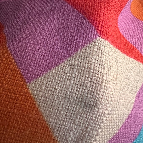 Gianni Bini Dillards Geometric Pink Orange Dress Purple Size Medium M - Picture 8 of 8